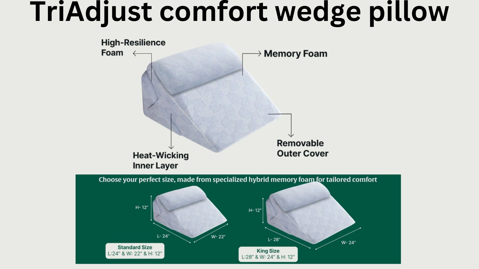 wedge pillow